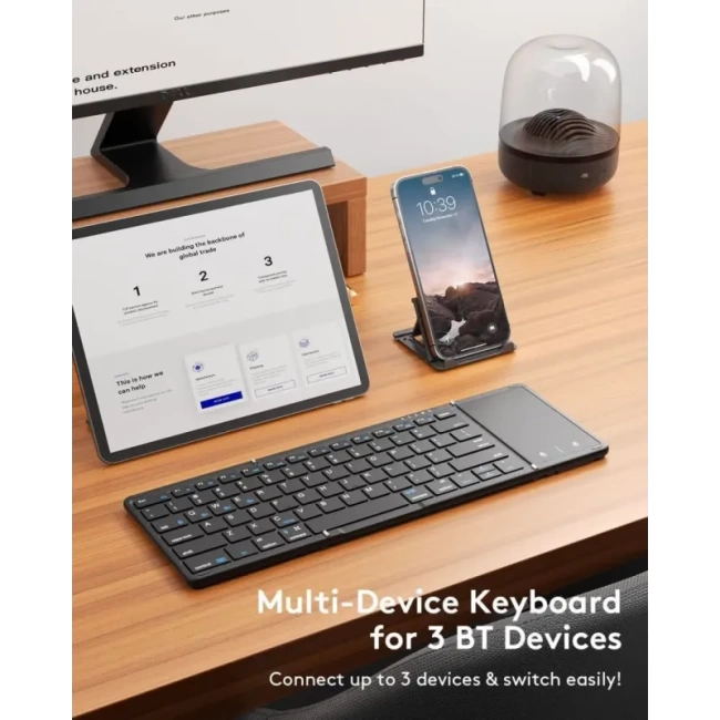Samsers TouchPadli Katlanabilir Bluetooth Klavye