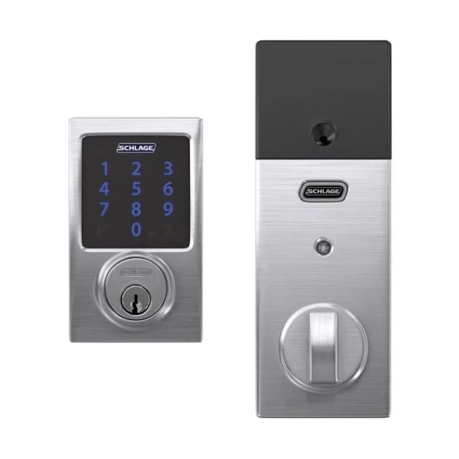 SCHLAGE Z-Wave Plus Connect Akıllı Kilit Satin Chrome Century
