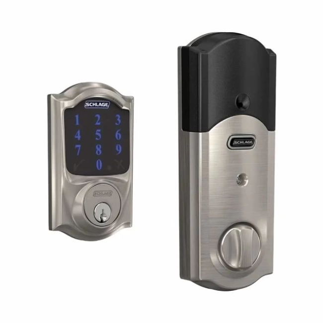 SCHLAGE Z-Wave Plus Connect Akıllı Kilit Satin Nickel Camelot