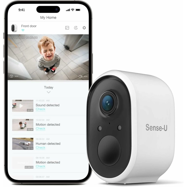 Sense-U Güvenlik Kablosuz Dış Mekan Kamerası 2 HD Video