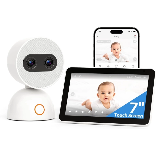 Simsky Video Bebek Monitörü 2×4MP Kamera, 6X Yakınlaştırma - 1 Kamera