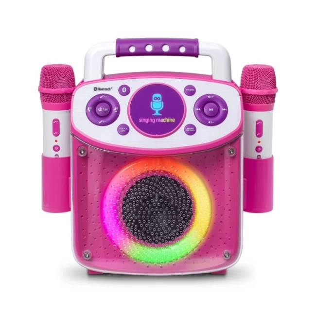 Singing Machine Sparkle Taşınabilir Karaoke Hoparlör Pembe