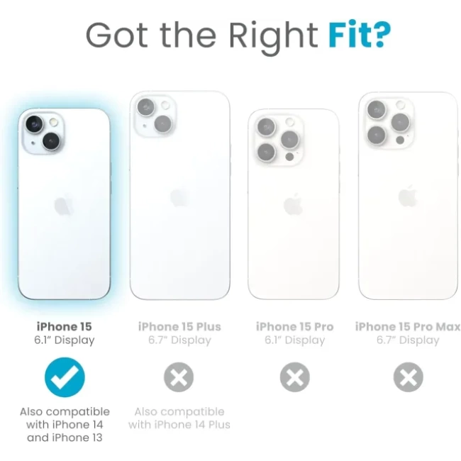 Speck Clear iPhone 15 Kılıfı 6.1 inç