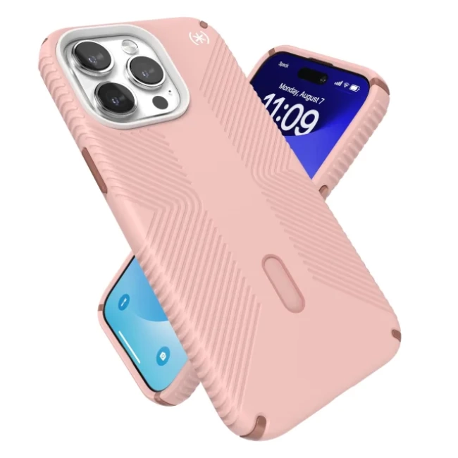 Speck MagSafe iPhone 15 Pro Max Kılıfı Dahlia Pink/Rose Copper/White
