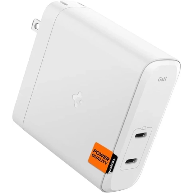 Spigen GaN III 352 35W 2 Bağlantı Noktalı Kompakt Katlanabilir Çift USB C Duvar Şarj Cihazı PD PPS