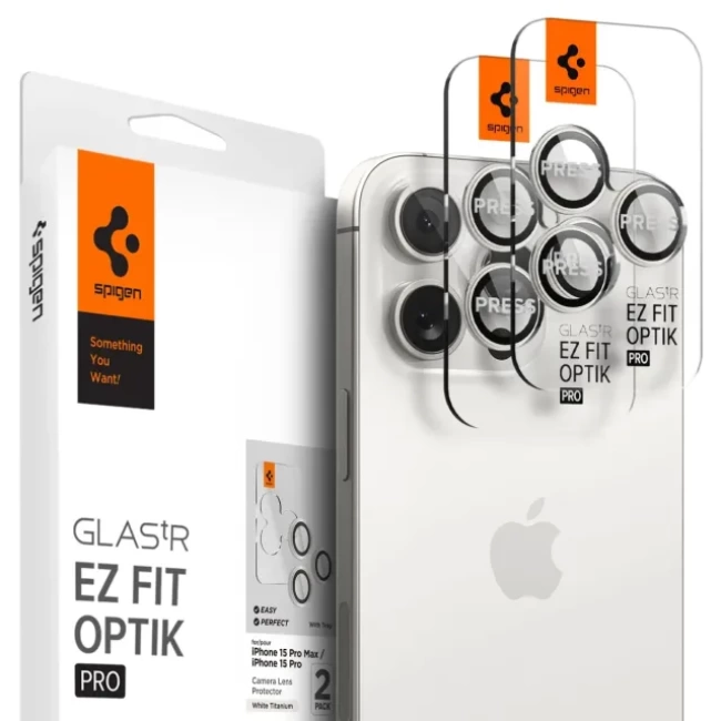 Spigen İPhone 14 Pro Max/iPhone 14 Pro İçin Kamera Lensi Ekran Koruyucu 2li Paket