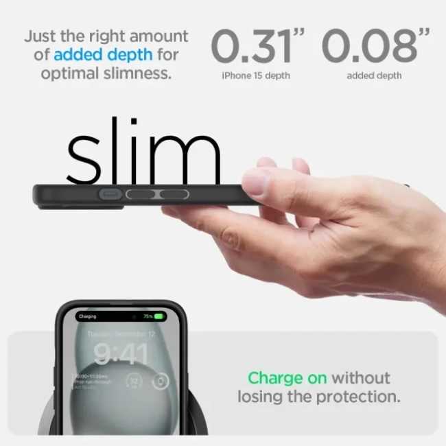Spigen iPhone 15 Pro Ultra Hibrit Sararma Önleyici Kılıf (2023)