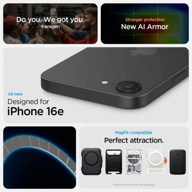 Spigen iPhone 15 Plus MagFit Manyetik Tough Armor Kılıf