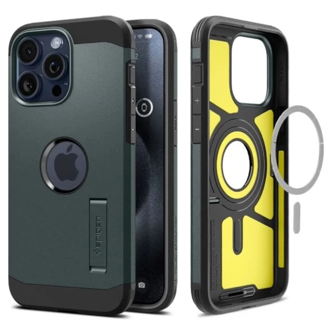 Spigen iPhone 15 Pro Magnetic Tough Armor MagFit Kılıf