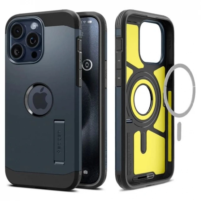 Spigen iPhone 15 Pro Magnetic Tough Armor MagFit Kılıf