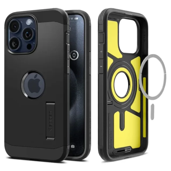 Spigen iPhone 15 Plus MagFit Manyetik Tough Armor Kılıf