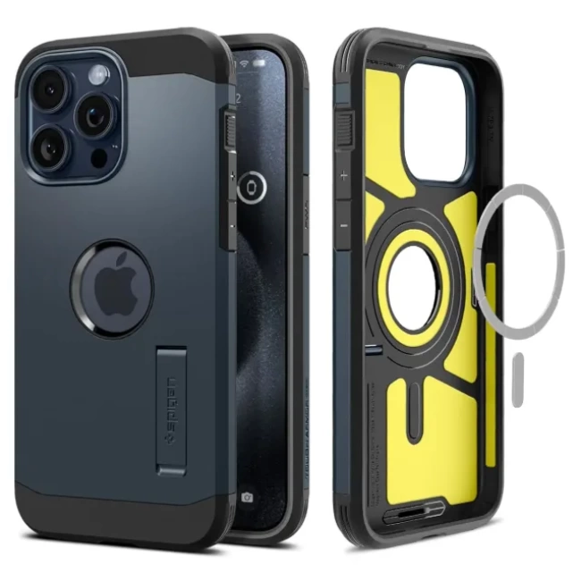 Spigen iphone 15 Pro Max Manyetik Tough Armor MagFit Kılıf