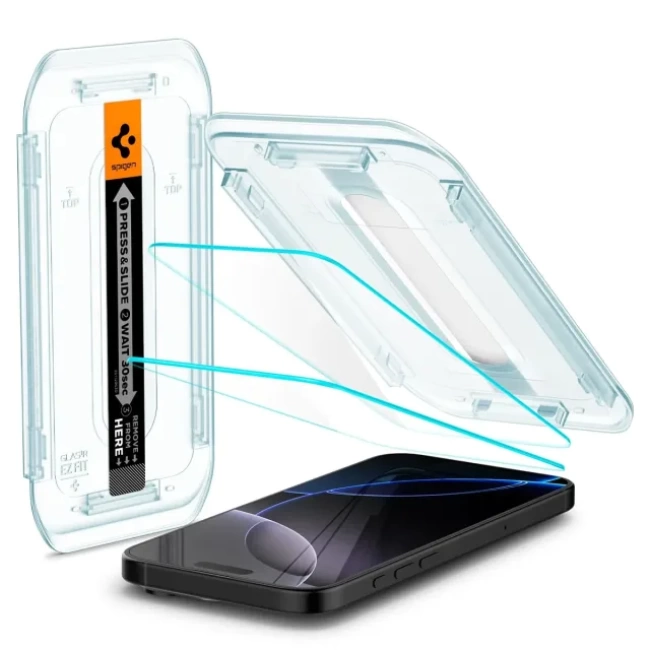 Spigen iPhone 15 Tamperli Ekran Koruyucu [GlasTR EZ FIT] - 2li Paket