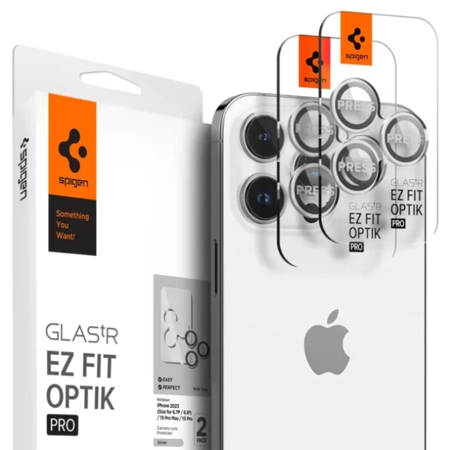 Spigen Kamera Lens Koruyucu [GlasTR EZ Fit Optik Pro] - 2li Paket