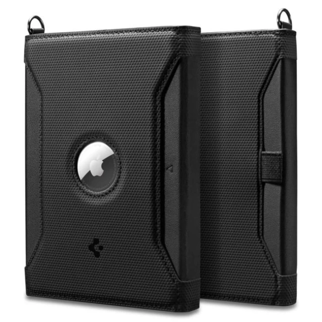 Spigen Life Pasaport Kartı Kapak Tutacağı Black - with AirTag Holder