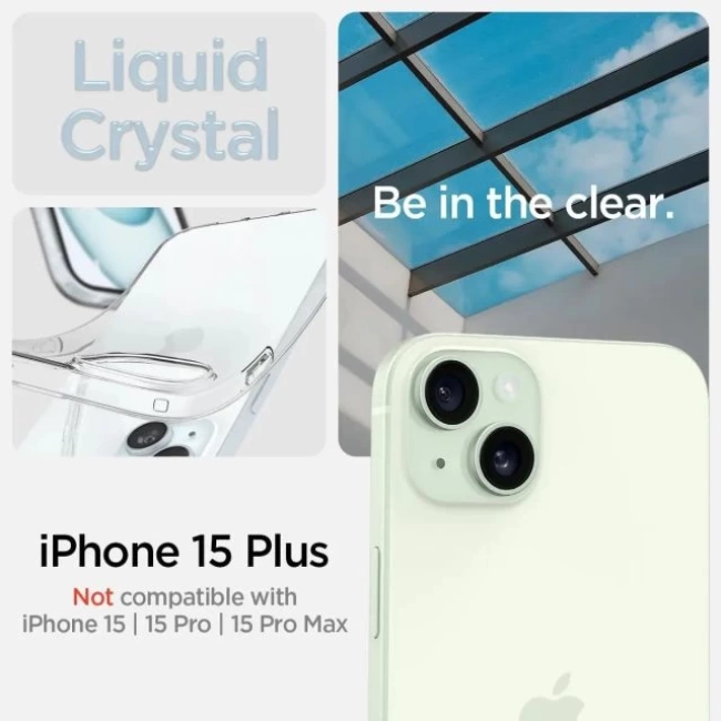 Spigen Liquid Crystal iPhone 15 Plus Kılıf