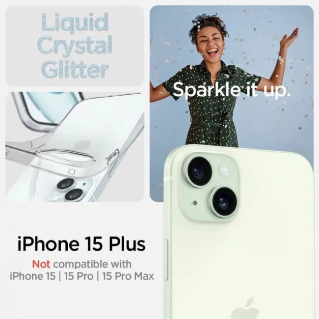 Spigen Liquid Crystal iPhone 15 Plus Kılıf