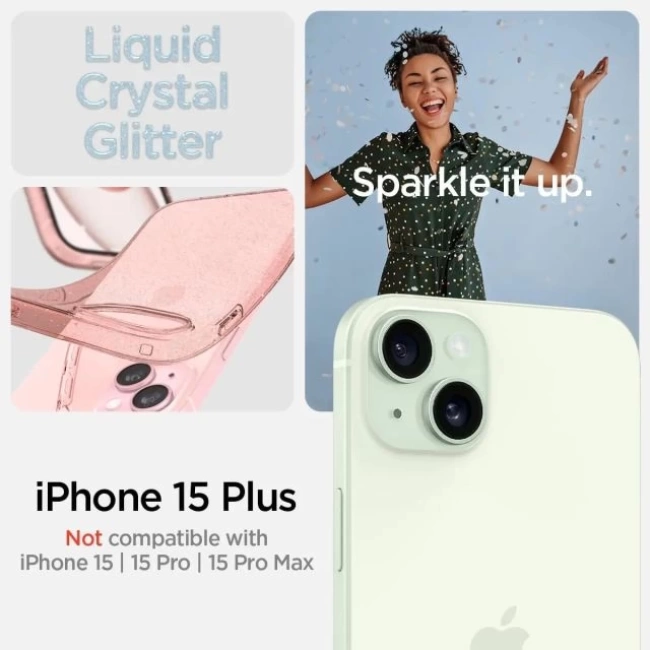 Spigen Liquid Crystal iPhone 15 Plus Kılıf