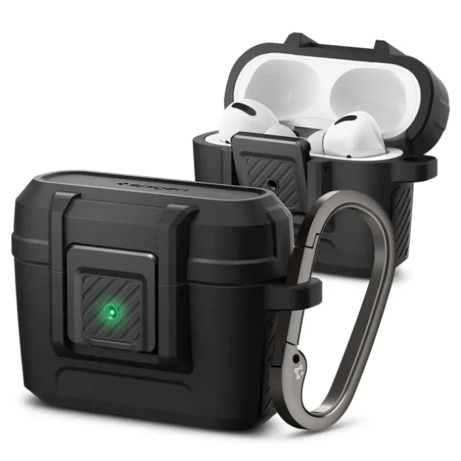 Spigen Lock Fit Airpods Pro Kılıf Black