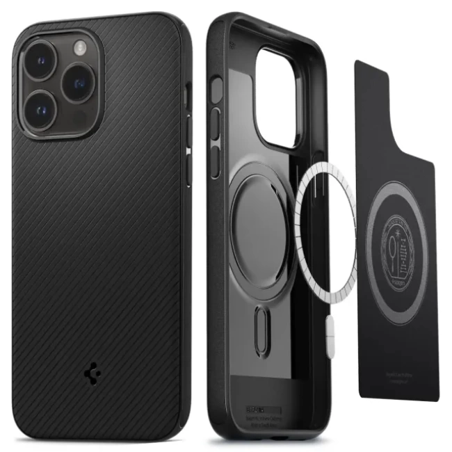 Spigen Mag Armor (MagFit) MagSafe ile Uyumlu iPhone 14 Pro Kılıf (2022)  Matte Black