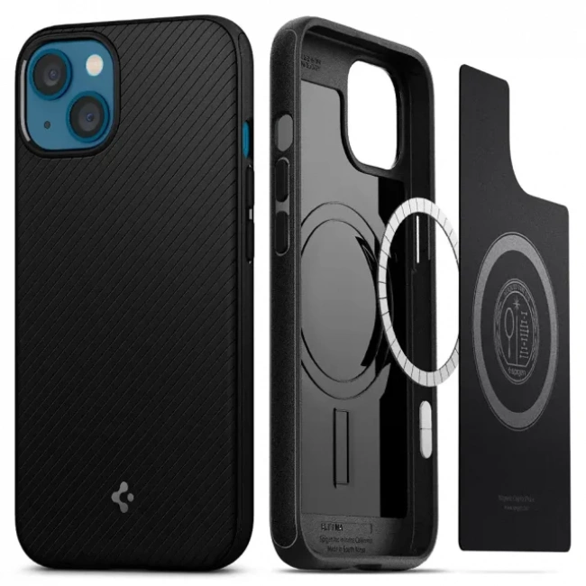 Spigen Mag Armor (MagFit) MagSafe Uyumlu iPhone 13 Mini Kılıfı - Matte Black