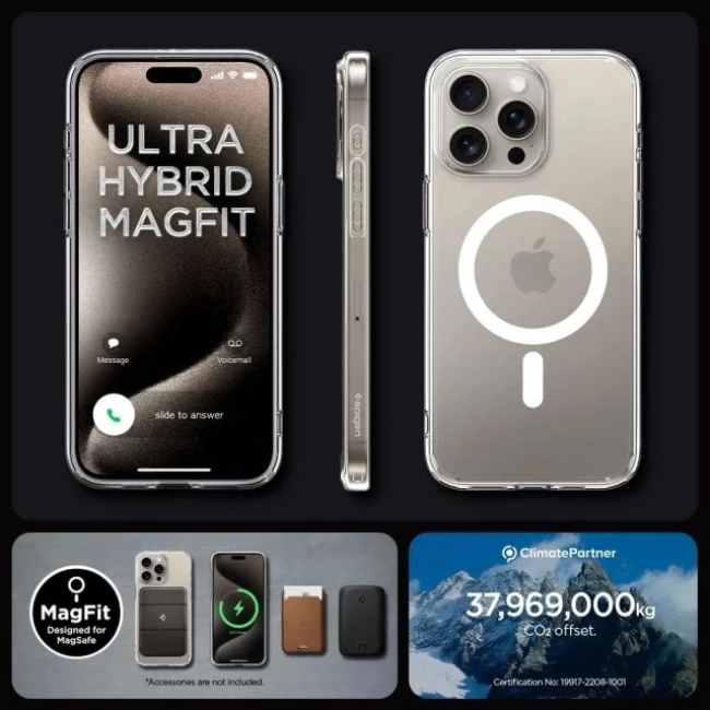 Spigen Manyetik Ultra Hybrid MagFit iPhone 15 Pro Max Kılıf