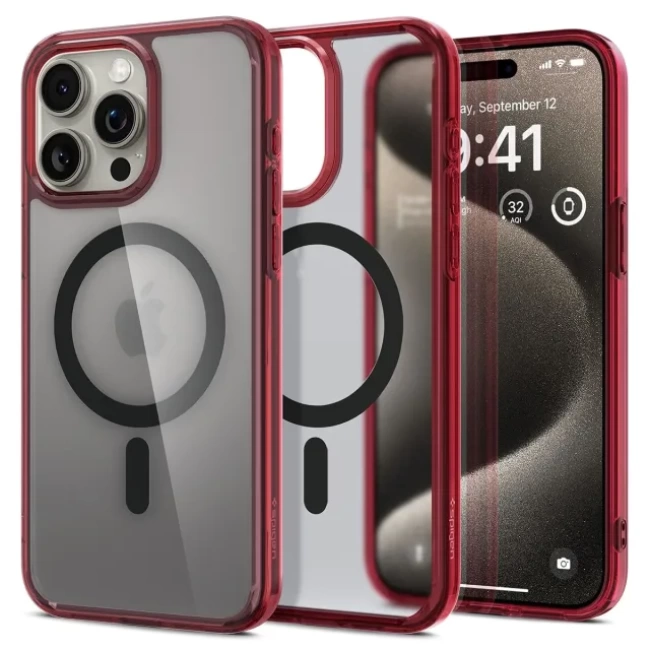 Spigen Manyetik Ultra Hybrid MagFit iPhone 15 Pro Max Kılıf