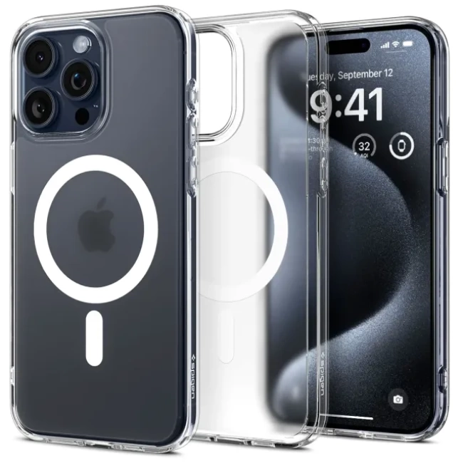Spigen Manyetik Ultra Hybrid MagFit iPhone 15 Pro Max Kılıf