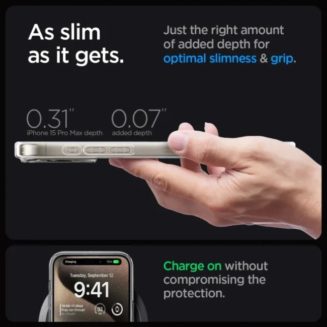 Spigen Manyetik Ultra Hybrid MagFit iPhone 15 Pro Max Kılıf