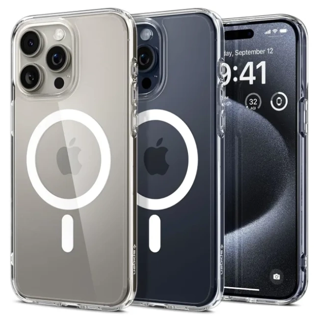 Spigen Manyetik Ultra Hybrid MagFit iPhone 15 Pro Max Kılıf