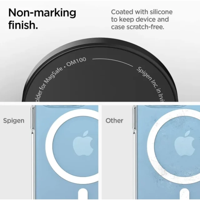Spigen O-Mag Halkalı Manyetik Telefon Tutucu MagSafe - Siyah Karbon