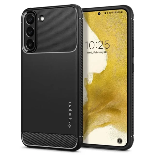 Spigen Rugged Armor Galaxy S22 Kılıf - Matte Black