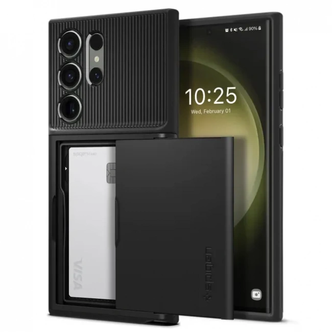 Spigen Slim Armor CS Galaxy S23 Ultra Kılıf - Black