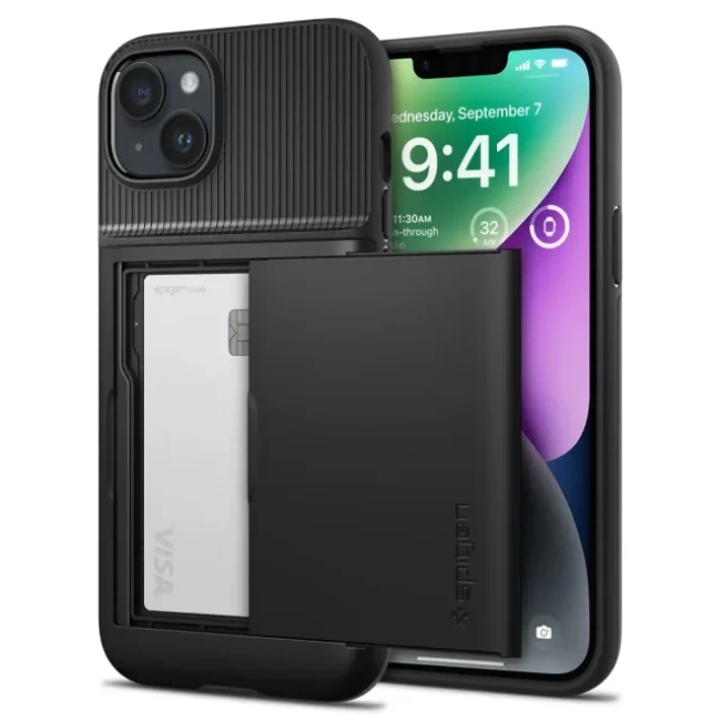 Spigen Slim Armor CS iPhone 14 İçin Kılıf (2022)  Black