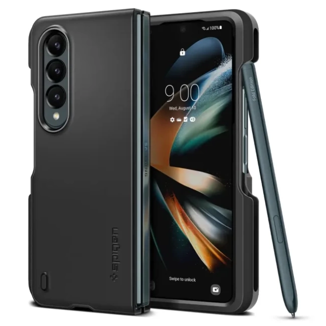 Spigen Thin Fit P Galaxy Z Fold 4 Kılıf Black
