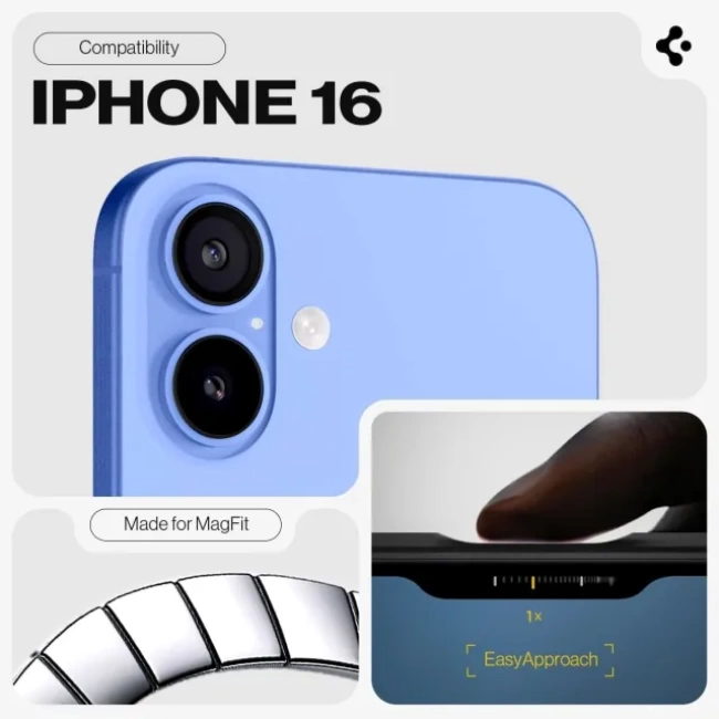 Spigen Tough Armor (Ai) MagFit iPhone 16 Kılıf iPhone 16 Lacivert