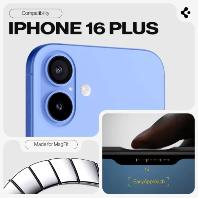 Spigen iPhone 15 Plus MagFit Manyetik Tough Armor Kılıf