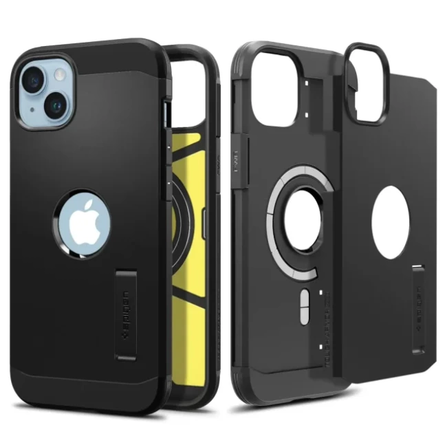 Spigen Tough Armor (MagFit) MagSafe ile Uyumlu iPhone 14 için Kılıf  Black