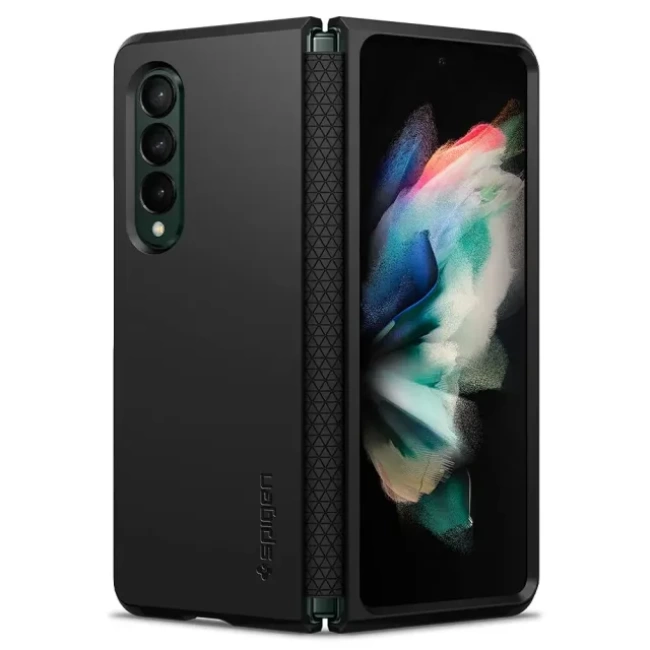 Spigen Tough Armor [Menteşe Koruma] Galaxy Z Fold 3 5G Case - Siyah Black