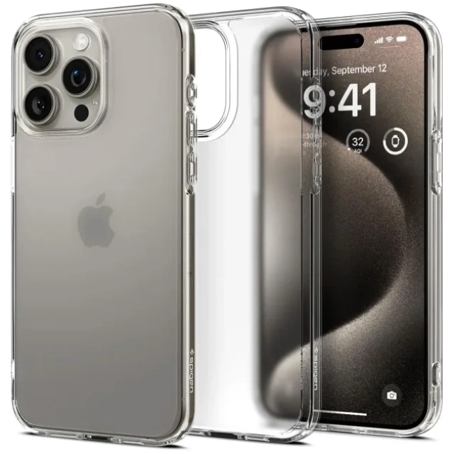 Spigen iPhone 15 Pro Ultra Hibrit Sararma Önleyici Kılıf (2023)