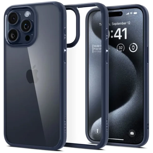 Spigen iPhone 15 Pro Ultra Hibrit Sararma Önleyici Kılıf (2023)