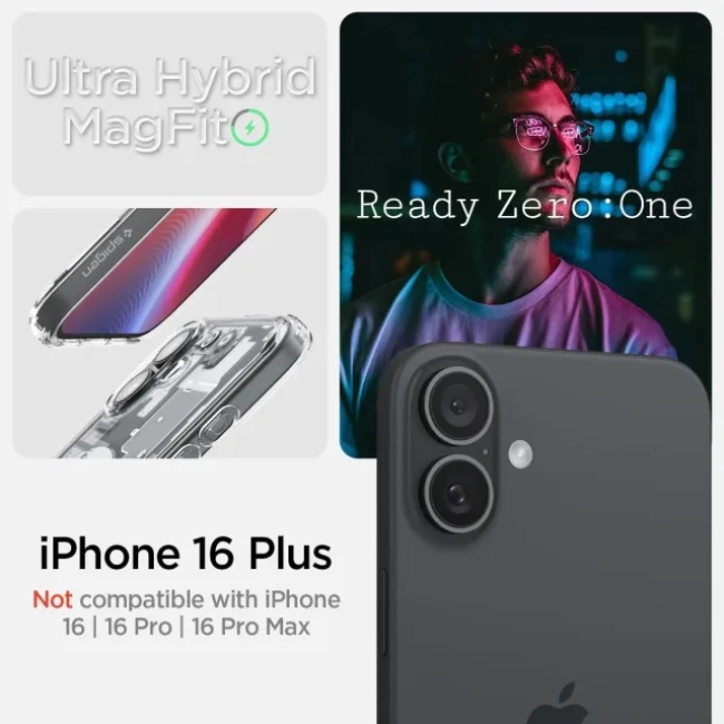 Spigen Manyetik Ultra Hybrid MagFit iPhone 15 Plus Kılıf