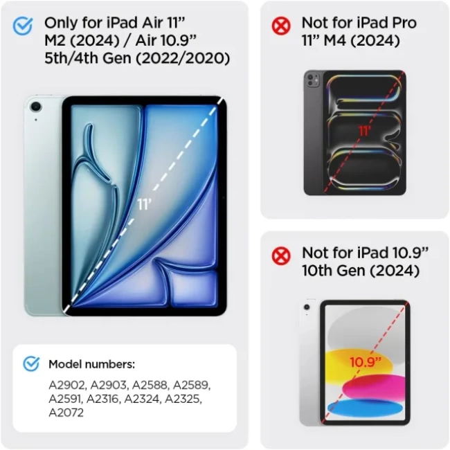 Spigen Ultra Hybrid Pro iPad Air 10.9 İnç Kalem Tutuculu Kılıf- Siyah Sky Blue