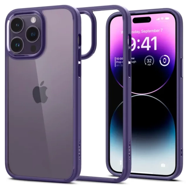 Spigen Ultra Hybrid [Sararma Önleyici Teknoloji] iPhone 14 Pro Kılıf (2022)