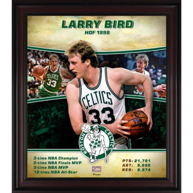Spor Hatıra Eşyası Larry Bird Boston Celtics Çerçeveli