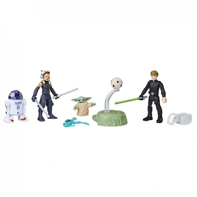 STAR WARS Mission Fleet Grogu & Luke & Ahsoka Action Figür Seti
