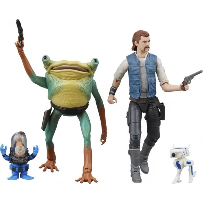 STAR WARS The Black Series Cal Kestis, BD-1, Turgle & Skoova Stev Figür