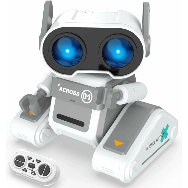 STEMTRON RC Şarj Edilebilir Uzaktan Kumandalı Robot Oyuncak - Beyaz