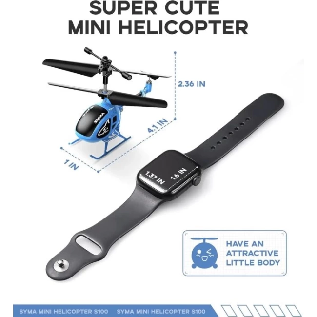 SYMA S100 Uzaktan Kumandalı Mini Helikopter Blue