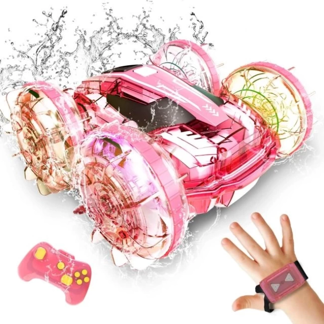 Tecnock Amfibi Uzaktan Kumandalı Araba Teknesi Pink